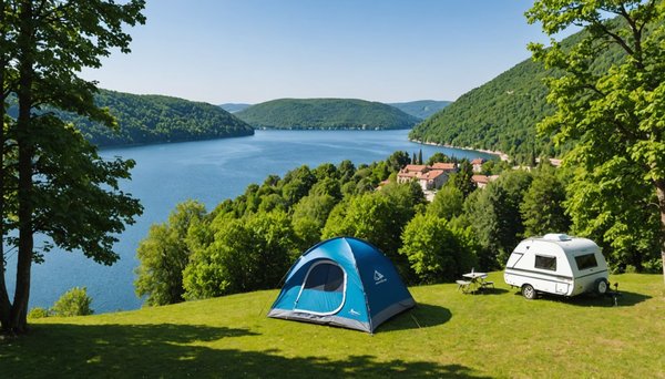 Découvrez le paradis du camping au bord du lac de sainte croix